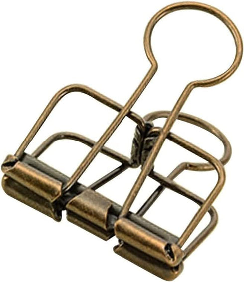 20PCS Binder Clips, Medium Metal Binder Clips Bronze Binder Clips, Paper Clamps for Office Supplies School Personal Document Organizing...