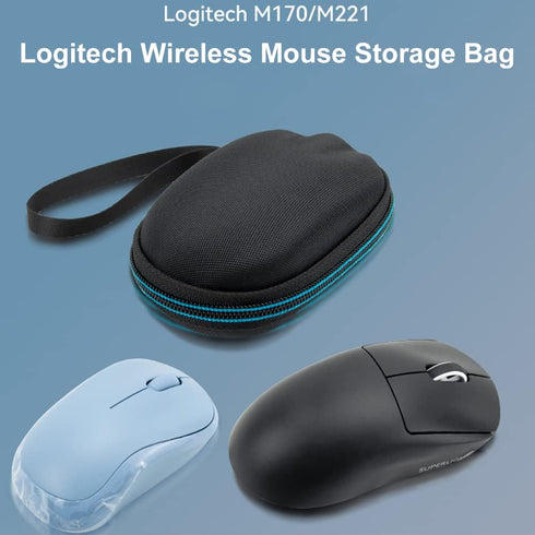 Hard Travel Carrying Case Fit for Logitech M170 M185 M220 M221 Wireless Trackball Computer Mouse Storage Case...