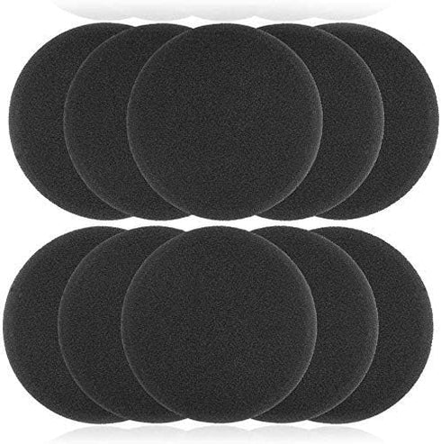 Foam Ear Pad Replacement Cushions, Headphone Earphone Headset Disposable Sponge Covers (60mm - 2.4") 10 Pairs...