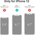Case for iPhone 12 Silicone, Soft Liquid Silicone Gel Rubber Phone Case Shockproof Protective Case Cover with Camera Lens Protector for iPhone 12 ...