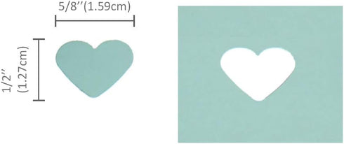 Bira Craft 5/8 inch Heart Shape, Valentine’s Day Punch, Lever Action Craft Punch for Paper Crafting Scrapbooking...