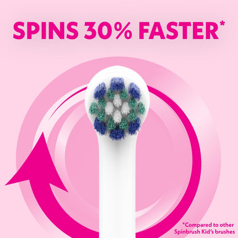 Spinbrush Kids Electric Toothbrush, Shimmery Sparkle, Battery-Powered...