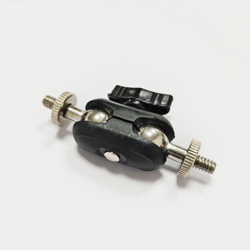 2 Pack Phone Holder Stand Arms Dual Head 17mm Ball Joint + 1/4'' Screw Heavy Duty Magic Arm Camera Mount Connector for Gopro Clamp Fill Light Ring...