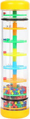 Rainmaker 8 inch Mini Rain Stick for Babies Rattle Tube Rain Stick Shaker Music Sensory Auditory Instrument Toy for Baby Child Girl (8 inch Yellow...
