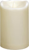 Outdoor Waterproof Flameless Candle with Timer - Flickering Large Plastic Battery Operated LED Lantern Light Bright Resin Electric Pillar for Outs...