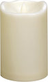 Outdoor Waterproof Flameless Candle with Timer - Flickering Large Plastic Battery Operated LED Lantern Light Bright Resin Electric Pillar for Outs...