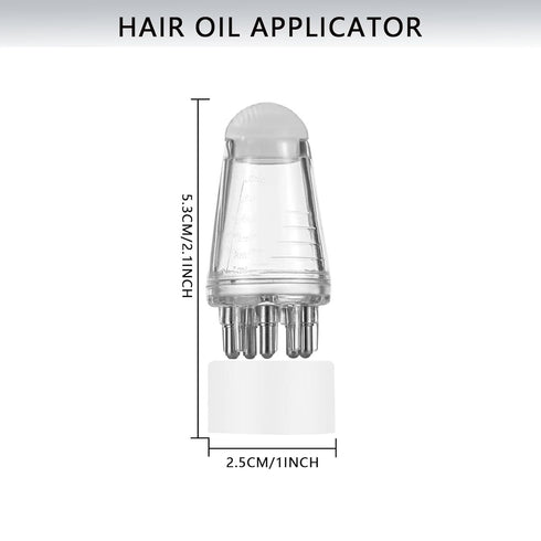 Hair Oil Applicator, Ball Root Comb Applicator Bottle Scalp Hair Growth, Scalp Oil Applicator Suitable for Various Liquids for Home and Travel(Whi...