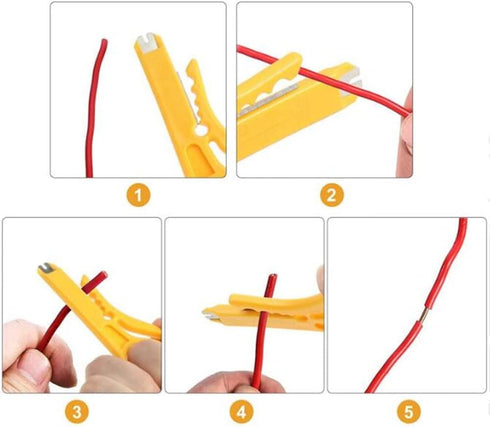 Mini Wire Stripper 3 Pcs Network Wire Stripper Punch Down Cutter for Network Wire Cable, RJ45/Cat5/cat6 Data Cable, Telephone Cable and Computer U...
