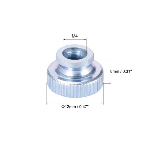 uxcell Knurled Thumb Nuts, 20Pcs M4x0.7mm Iron Round Knobs Fastener for 3D Printer Parts...