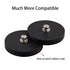 MUTUACTOR 62LB Anti-Scratch Neodymium Rubber Coated Magnet with M6 Female Thread, Non-Slip Strong Monting Magnet for Led Lighting Bar, Signal Ligh...