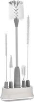 ALINK 5 Pack Water Bottle Brush Cleaning Set with Holder, Bottle Cleaner with Stand, Straw Brush, Nipple/Lid Brush for Stanley Tumblers, Drinking ...