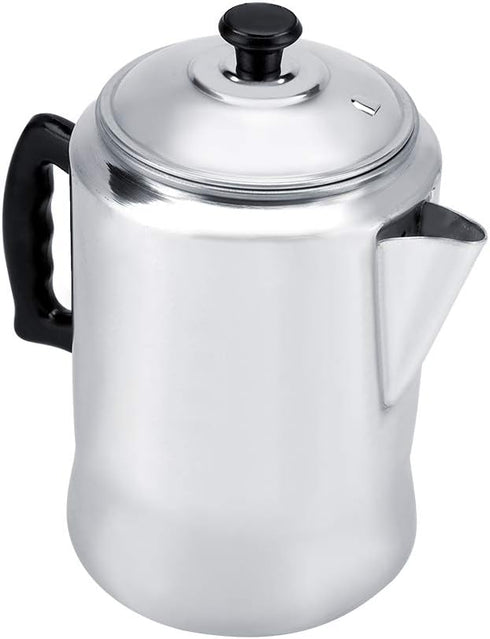 Serlium Aluminum Alloy Coffee Percolator Coffee Maker Pot Percolator Tea Kettle Stove Top Coffee Percolator with Lid for Home Outdoor...