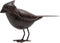 Decorative Small Nostalgia Style Cute Bird Art Iron Sculpture Figurine Home & Office & Garden Decoration, Rust/Brown (Cardinal Bird)...
