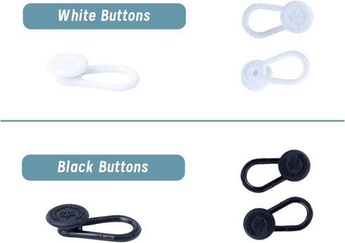 30pcs, Collar Extenders,Elastic Button Extender for Dress Shirts,Invisible Neck Extender, Button Extenders for Men and Woman for Dress, Shirts,Sui...