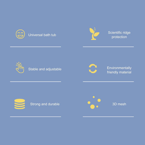 Baby Bath Seat Support Net,Universal Bathtub Shower Mesh for 0-18 Month Newborns (Star)...