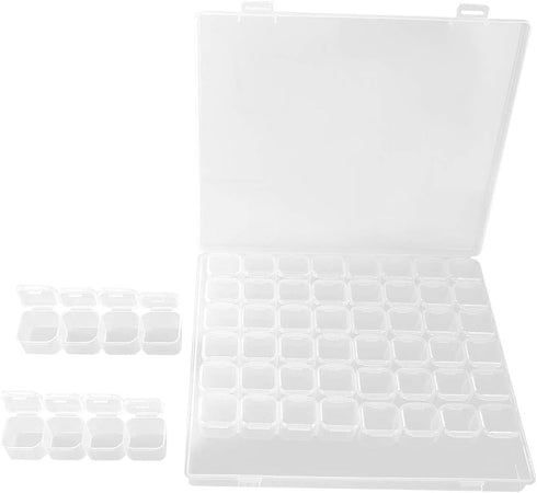 Sonew Plastic Storage Box Organizer Container Adjustable Divider Removable Grid Compartment for Jewelry Beads Earring Container Tool Fishing Hook ...