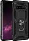 Military Grade Drop Impact for Samsung Galaxy S10 Plus Case 360 Metal Rotating Ring Kickstand Holder Built-in Magnetic Car Mount Armor Shockproof ...