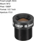 uxcell 3 Pcs CCTV Camera Lens 8mm Focal Length 1080P F2.0 1/2.7 Inch Wide Angle for CCD Camera...