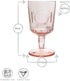 Bormioli Rocco Romantic Set Of 4 Stemware Glasses, 10.75 Oz. Colored Crystal Glass, Cotton Candy Pink, Made In Italy....