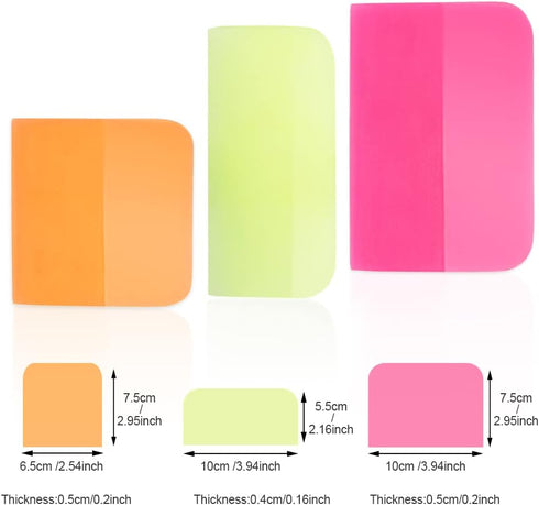 NEWISHTOOL PPF Squeegee for Vinyl, Soft Rubber Scraper PPF Tools, 3IN1 Small Squeegee for Paint Protection Film Installing, Vinyl Wrap Window Tint...