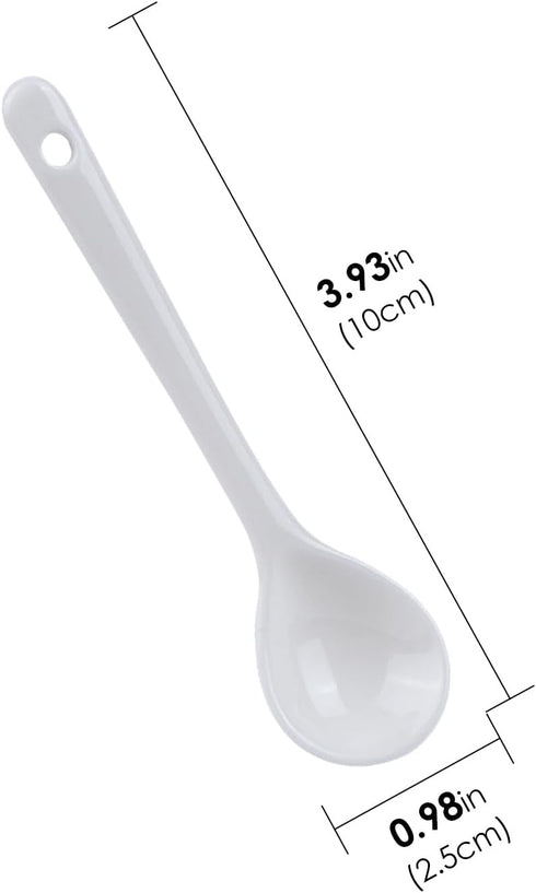 JANKOW Small Ceramic Spoons, Seasoning Spoon, Demitasse Espresso Spoons, Ice Cream Spoon Suit for Sugar, Tea, Ice Cream....