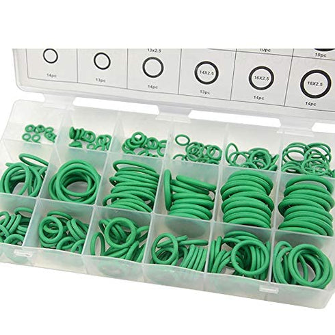 XINGYHENG 279Pcs 18 Sizes Rubber O-Ring Gasket Sealing Ring Repair Box Washer Seal Assortment Set for Plumbing Automotive General Repair...