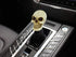 Lunsom Skull Gear Stick Shifter Knob, Resin Gear Shift Head Shifting Stick Handle Car Transmission Fit Automatic Manual Vehicle (White)...