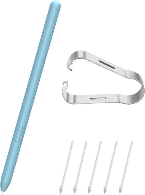 Stylus Pen for Samsung Galaxy Tab S6 Lite/S7 FE /S7+/S8/S8+, Galaxy Note 20?Note 20 Ultra 5G, with 4096 Pressure Sensitivity (Light Blue)...