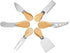 Cheese Knives Set - Cheese Knife, Cheese Spreader, Cheese Fork, Cheese Slicer, Cheese Cutter, Butter Knife – 6PCS Mini Stainless Steel Cheese Kniv...