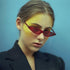 GIFIORE Retro Small Cat Eye Sunglasses Y2K Tinted Colored Lense Black Skinny Tiny Sun Glasses...