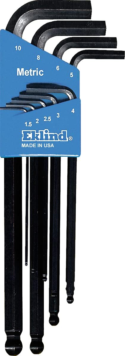 Eklind 13222 Ball-Hex L-Key allen wrench Combo- Inch / MM (2 sets 22pc), 22-piece set...