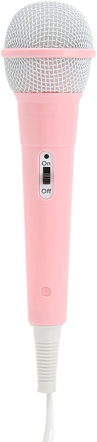 Zyyini Kids Wired Microphone, Wired Dynamic Microphone 3.5mm Jack Lightweight No Battery for Kids Singing Mechine Home Wired Microphone,Christams ...