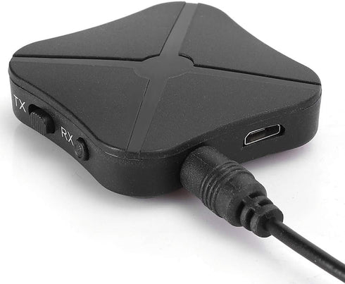 Dpofirs 2 in 1 Bluetooth 5.0 Audio Adapter, Multifunctional Music Receiver Transmitter, Universal Rechargeable Stereo Sound Adapter for Computer, ...
