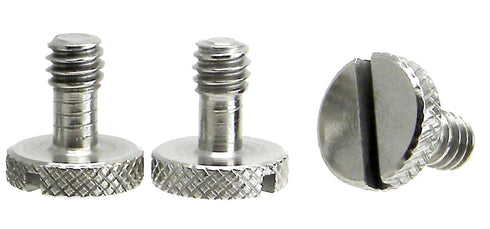Steel Screws 1/4" Tripod Quick Release QR Plate Camera Flathead Slot Stainless SS ideal for Manfrotto / Sachtler (3 Pack)...