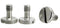 Steel Screws 1/4" Tripod Quick Release QR Plate Camera Flathead Slot Stainless SS ideal for Manfrotto / Sachtler (3 Pack)...