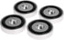 4Pcs Anti Vibration Amplifier Feet, 4010mm Aluminium Alloy Universal Copper Speaker Spikes Pads Base Pad Isolation Sand Blasting Amplifier Pads Fe...
