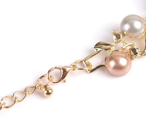 ZJchao 3pcs Fashion Jewelry Set, Pearl Crystal Fashion Eyes Drop Earrings Necklace for Dating, Party, Fashion Show...