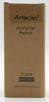 Artecho Professional Acrylic Paint, White and Black (120ml / 4.05oz) Tubes, Art Craft Paints for Canvas, Rock, Stone, Wood, Fabric, Art Supplies...