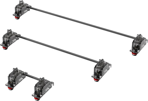 DUROCK Stabilizer V3, Screw in Stabilizers with 2u 6.25u 7u Wires, PCB Mount Keyboard Stabilizers for Mechanical Keyboards (V3 Smokey Black 80% Ki...