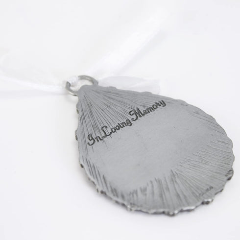 Cathedral Art (Abbey & CA Gift Tear-Shaped Memorial Ornament, One Size, Silver,Christmas...
