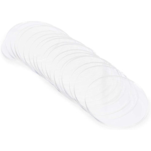 Bright Creations 3mm Clear Acrylic Disks, Round Circles for Arts and Craft Supplies (2.25 in Diameter, 20 Pack)...