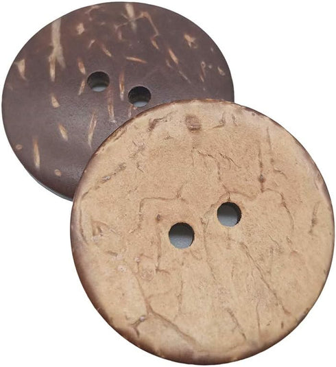 150 pcs 1 inch New Thick Coconut Shell 2 Holes Button Coconut Shell Buttons for Crafts Sewing Decorations...