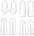 Simplicity Easy Women's Knit Skirts and Pants Sewing Pattern Packet, Code S9752, Sizes 20W-22W-24W-26W-28W, Multicolor...