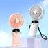 Portable Handheld Fan, USB Rechargeable Personal Fan, 4800mAh, 90° Foldable Mini Desk Fan with Led Digital Display, 5 Speeds Multi-Function Fan fo...