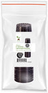 xGarden - Black 4" Round Mesh Pot Cups - 25 Pack, Lightweight Economy Net Pots, Thin Lip & Slotted Sides, UV Resistant & BPA Free Plastic, Indoor ...