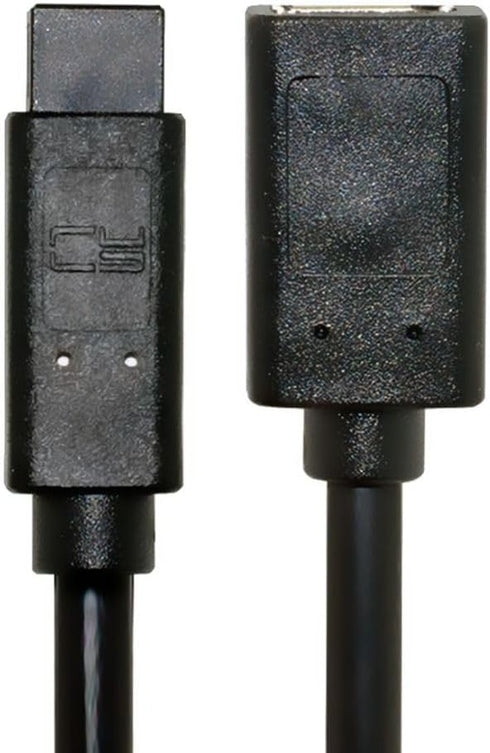 JSER IEEE 1394 6Pin Female to 1394b 9Pin Male Firewire 400 to 800 Cable 20cm Firewire 800 400 Cable 6 Feet 9 Pin to 6 Pin...