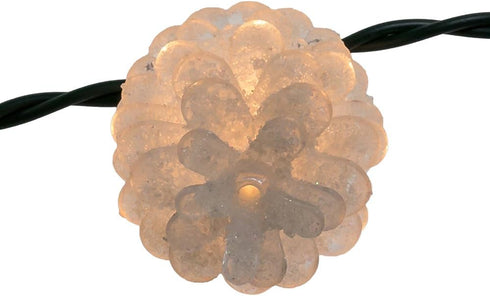Kurt Adler 10-Light Clear Pinecone Light Set...
