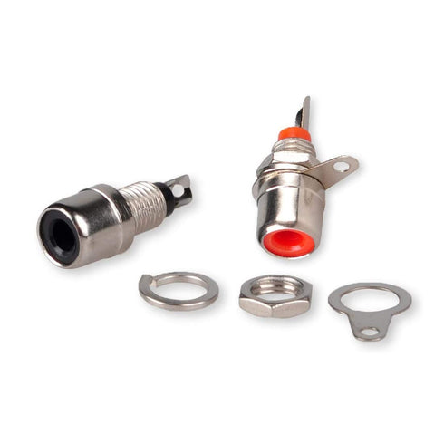 RCA Female Socket Connector, Chassis Panel Mount Adapter for Amplifier Audio Terminal RCA Plug (20-Pack)...