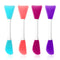 Silicone Face Mask Applicator, 4 PCS Double-End Mask Brushes for Facial Mud Mixing Spatula Soft Makeup Beauty Brush Tools for Apply Skincare Cream...