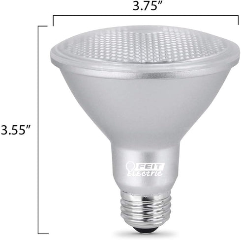 Feit Electric PAR30 LED Light Bulb, Short Neck, Dimmable, 750 Lumen, 22 Year Lifespan, 3000k Bright White, PAR30 LED Spotlight Bulb, E26 Medium Sc...